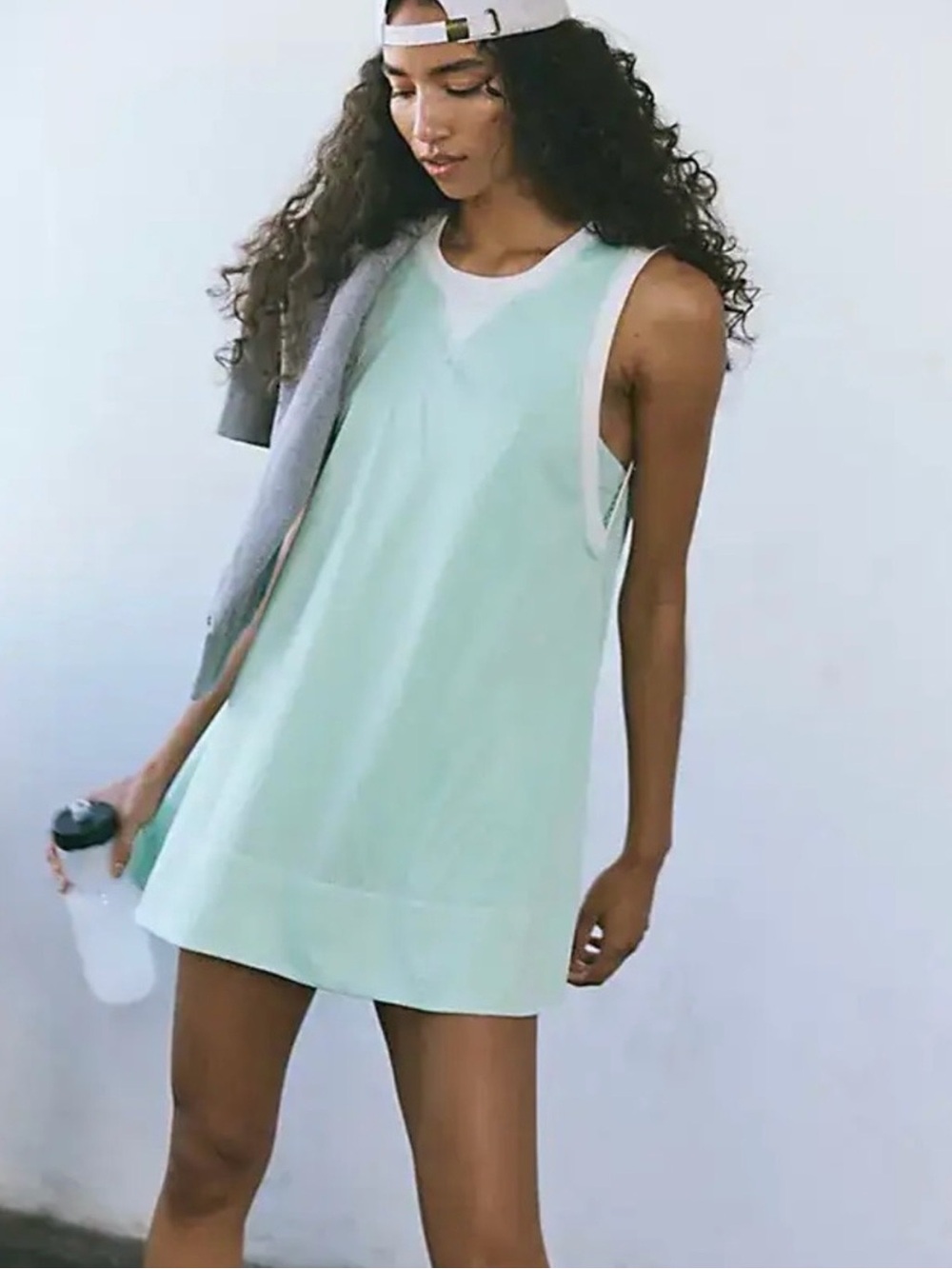 Free People Movement One Piece Walkout Mint Mesh Athletic Dress